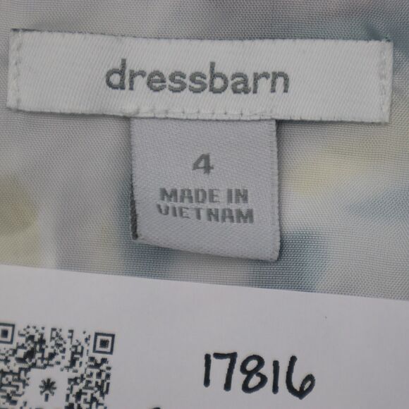 Dressbarn Dress Womens 4 Multicolor Sleeveless Scoop Neck Pleated Knee Length - Picture 2 of 16